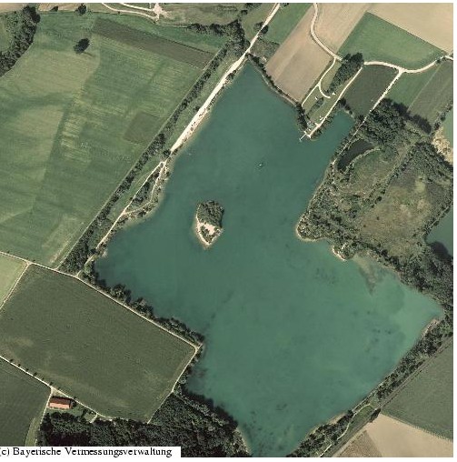 Luftbild Burgsee 2007
