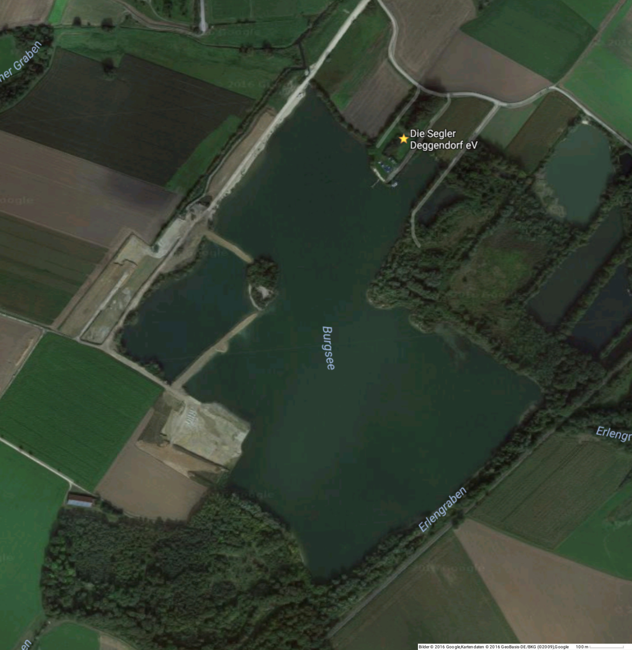 Luftbild Burgsee 2013